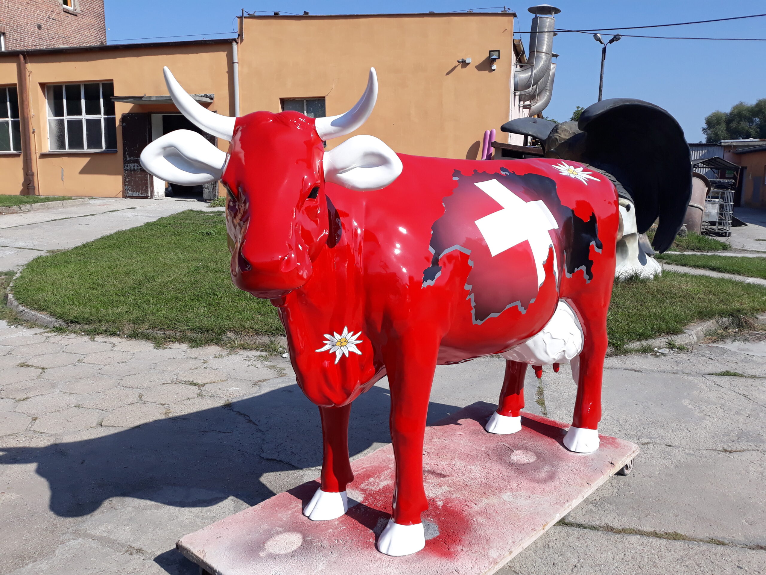 Edelweiß von der Alm  > Kuh lebensgroß / Hauseigenes 3D Modell des Unternehmens Deko mit Pfiff International / Tel. 0049 33767 30 750