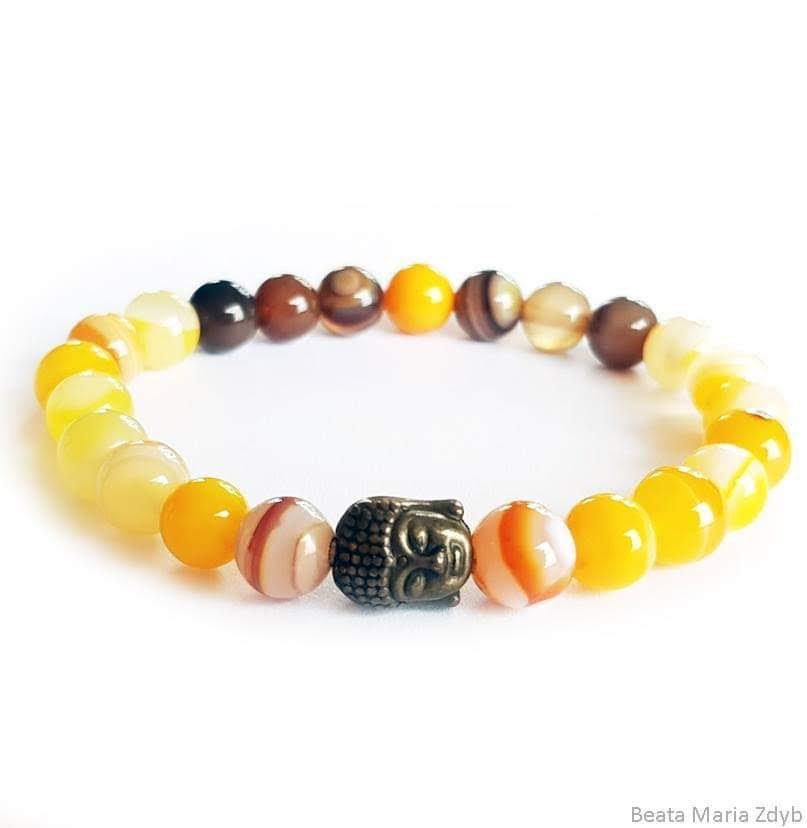 đź’– Bracelet. Echte Steine. Buddha. Swiss Made