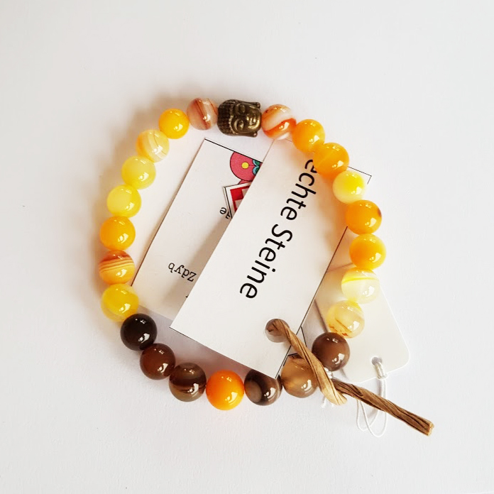 đź’– Bracelet. Echte Steine. Buddha. Swiss Made