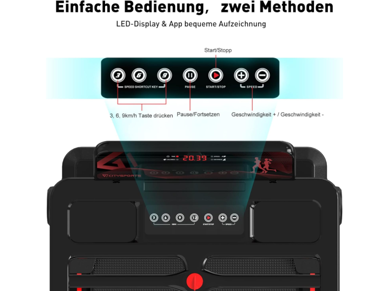 CITYSPORTS Elektrisches Laufband