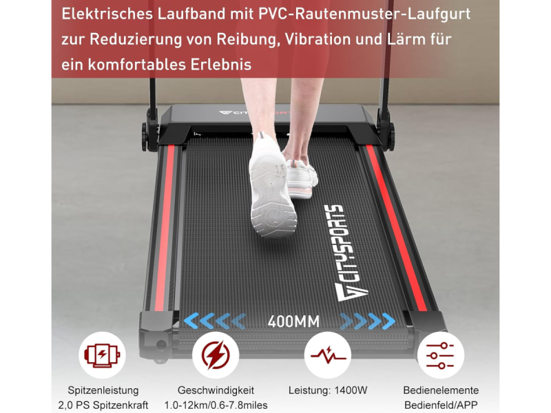 CITYSPORTS Elektrisches Laufband