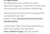 Exklusive Erfolgstipps DraVisto
