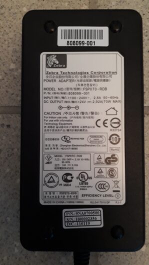 ZEBRA Netzteil 24V (2.92A/70W)