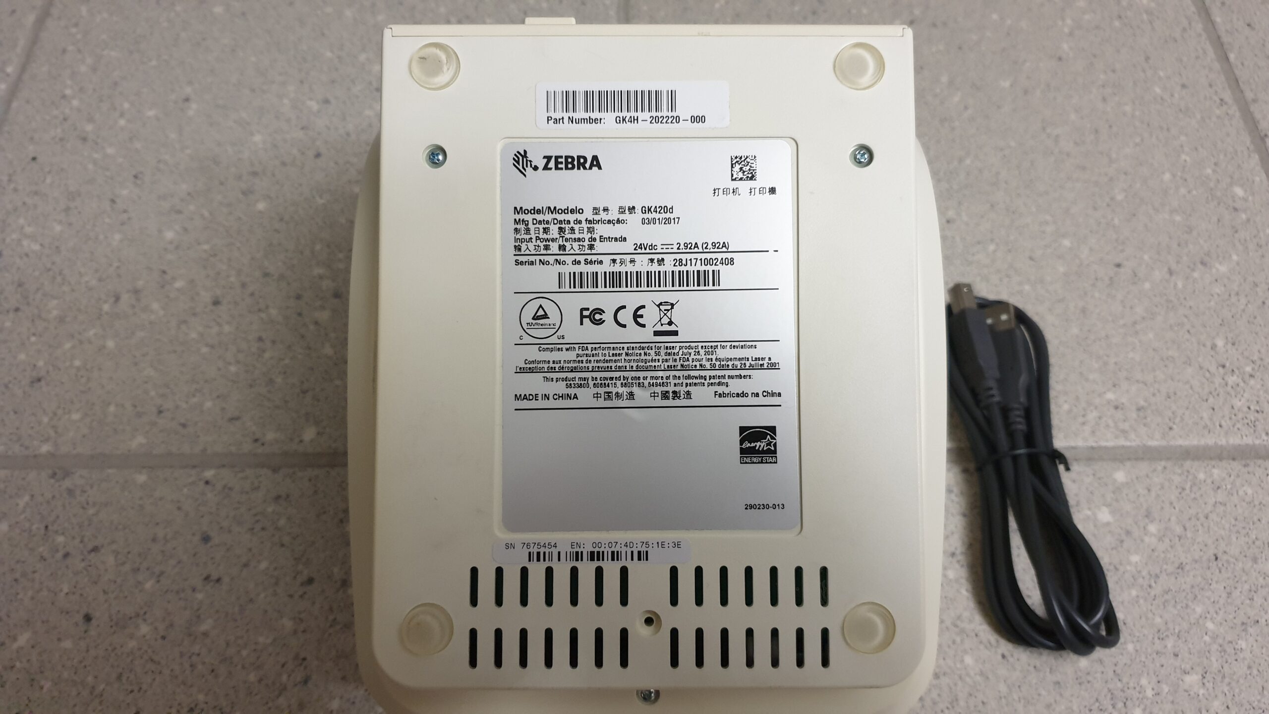 Zebra GK420d Thermo-Etikettendrucker (USB & LAN)