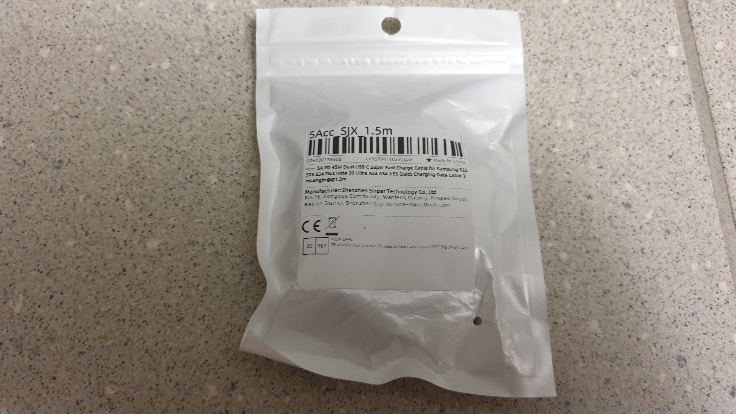 5A PD 45W Samsung Original PD-Kabel USB Typ-C 1.5m